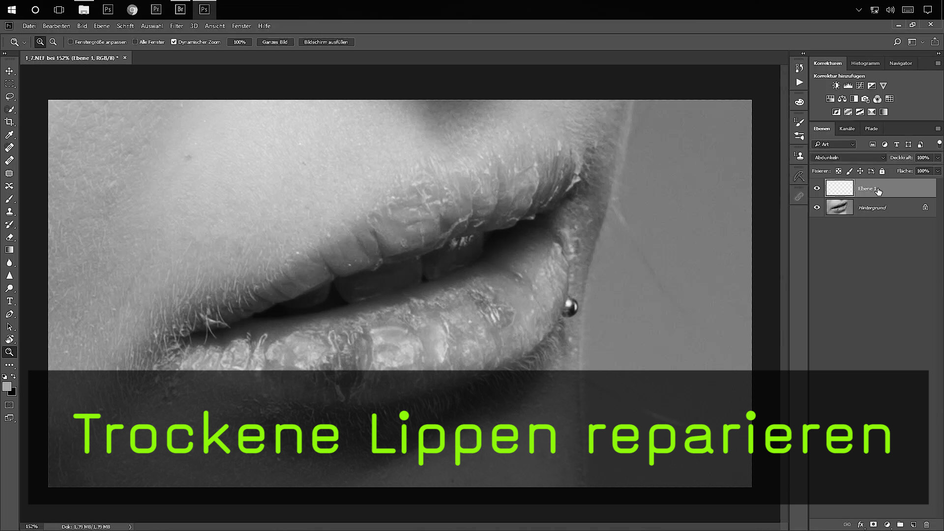 Video Trockene Lippen Retuschieren In Photoshop