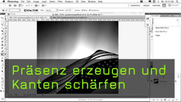 Präsenz erzeugen und Kanten schärfen in photoshop