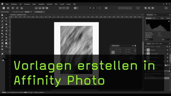 Vorlagen in Affinity Photo