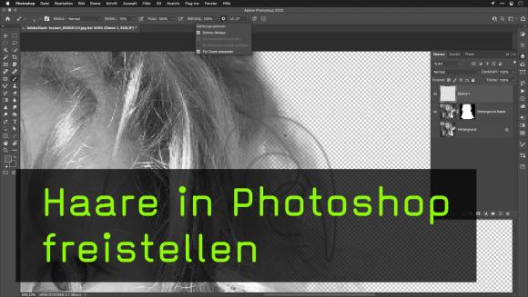 Haare freistellen in Photoshop