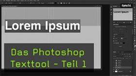 Video Texte In Photoshop Ausrichten